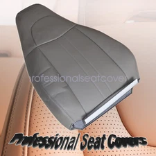 Fits 2003-2014 Chevy Express Van Driver Side Lean Back Leather Seat Cover Gray