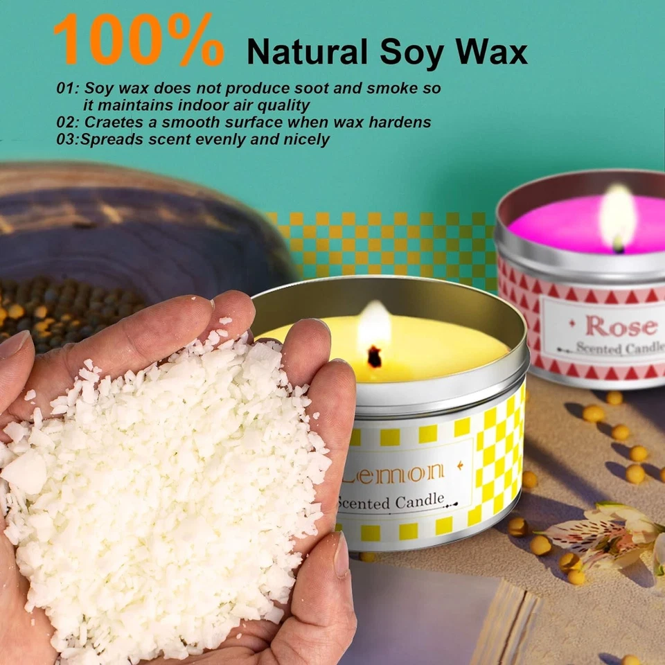 Candle Making Kit Supplies, Soy Wax DIY Candle Making Kit for Adults and - Image 3 of 4