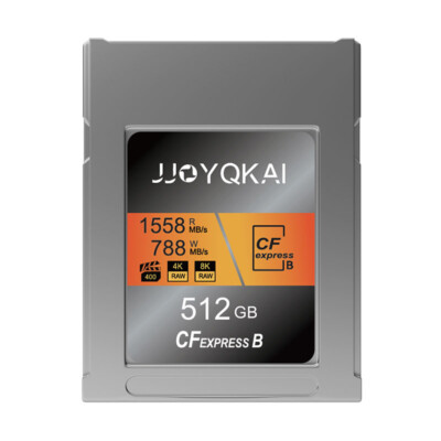JJOYQKAI CFexpress Type B Memory Card 512GB For 8K 4K Fujifilm Canon Nikon