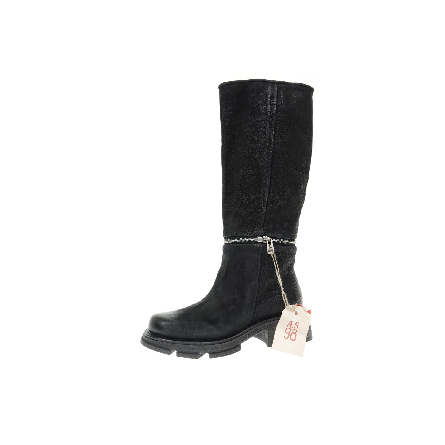 AS98 Ботинки Stiefel Stiefelette от Schwarz Leder Damen Schuhe Gr 39 45290₽
