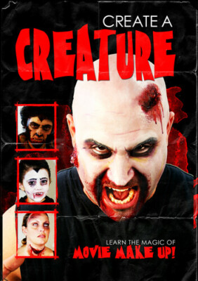 NEW--Create a Creature (DVD, 2011)   MOVIE MAKE UP TUTORIAL