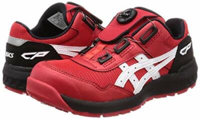 Asics Working CP209 Safety Shoes。 ASICS Working Safety Shoes WIN JOB CP209 BOA WIDE 1271A029 Red US6