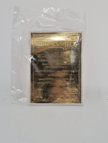 STAR WARS Trilogy (Set of 3) 23 Karat GOLD MOVIE POSTER GOLD CARD From 1996 - Picture 8 of 8