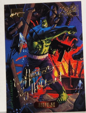 1994 Marvel Masterpieces Hulk 50 Gold Foil Signatures T G Hildebrandt