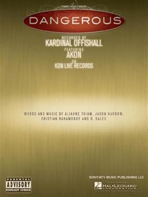 AKON/KARDINAL OFFISHALL ''DANGEROUS'' PIANO/VOCAL/GUITAR SHEET MUSIC RARE NEW SALE
