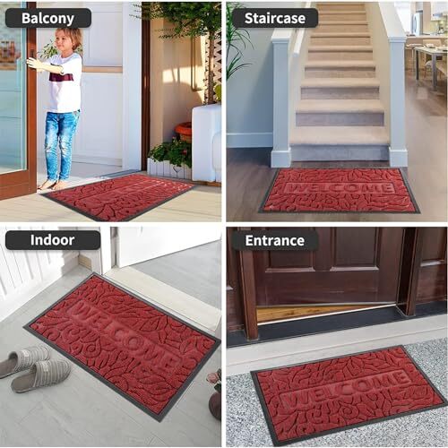 Yimobra Front Door Mat Outdoor, Heavy Duty Durable Non Slip