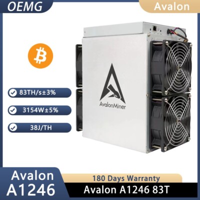 Canaan Avalon miner SHA-256 1246 Bitcoin Miner Asic Miner Crypto