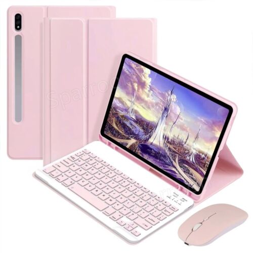 Keyboard Case Mouse For Samsung Galaxy Tab S9 FE S8 S7 S6 Lite A9+ A8 A7 Tablet - Picture 4 of 52