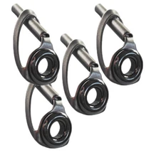 Set #10 Solid Titanium Oxide Casting Rod Tip Top Guides Up to #12 Tube Size