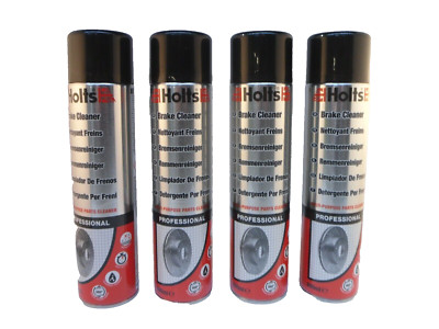 4 x Holts Brems- und Kupplungsteile Reiniger Aerosol Spray Entfetter 600ML