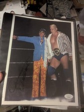 Pat Patterson W/ Grand Wizard Signed 8X10 Photo Print WWE JSA