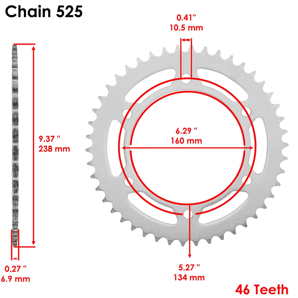 Piñón trasero Honda CBR600F4I 2001 2002 2003 2004 2005 2006 Foto 2 de 4