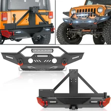 Front /Rear Bumper For 2007-2017 2018 Jeep Wrangler JK JKU Unlimited 2/4 Doors
