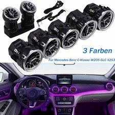 3 Farben Air Vent LED Umgebungslicht Set F&uuml;r Mercedes Benz C-Klasse W205 X253 
