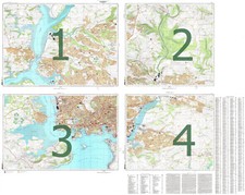 Russian Soviet Military Topographic Map - PLYMOUTH (UK), 1:10K, ed.1981, REPRINT