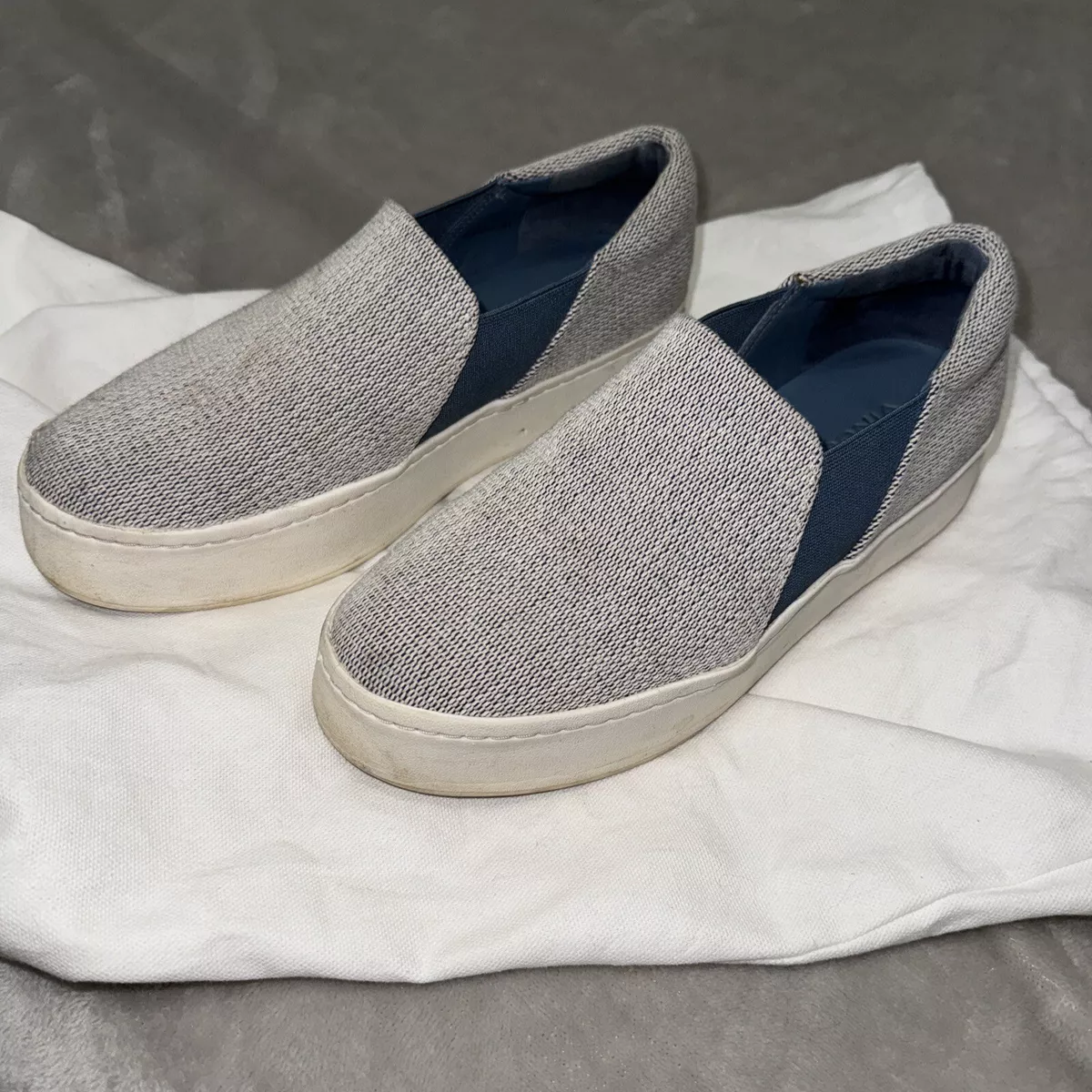 Vince. Preston Slip On Sneakers Women s Size 6.5 Light Gray eBay