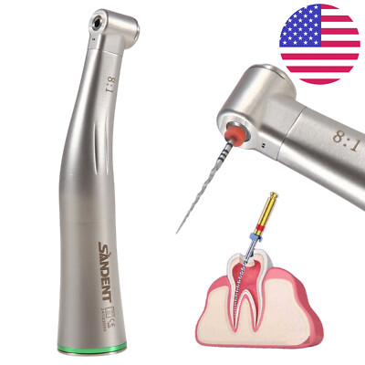 Dental Endo Handpiece 8:1 Contra Angle Endodontic Mini Head For Dentsply E Type