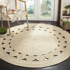 Rug Jute Designer Natural Carpet Handmade Braided Round Floor Rug Area Rag Rug