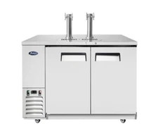 Atosa MKC58GR 58" 2 Tower Draft Back Bar Beer Keg Cooler Dispenser, 17.3 cu. ft.