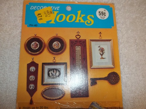 Vtg 1970's Unopened Package Of 4 Brass Eagle Wall Hooks 1 1/2" Hold Up To 20 Lbs - Picture 4 of 4