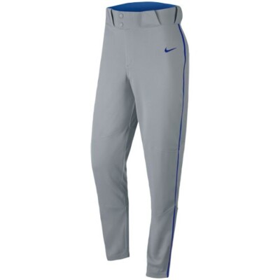 NIKE BOYS VAPOR SELECT BASEBALL PANTS GRAY/ROYAL BLUE SIZE MEDIUM NWT $35