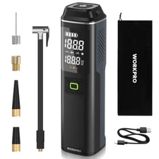 WORKPRO Tire Inflator Car Air Pump Compressor Electric Portable Auto 12V 150 PSI