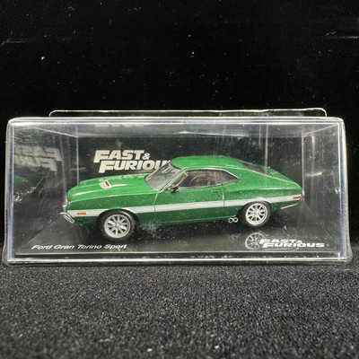 2023 Altaya Fanhome 1:43 Diecast Fast & Furious Green '72 Ford Gran Torino Sport