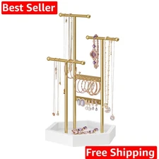 Jewelry Holder, Jewelry Organizer, 3 Tiers and 1 Tray, Jewelry Display Stand ...