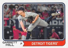 Garrett Hill 2023 Topps Heritage Baseball card Base #170 Detroit Tigers