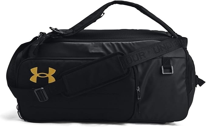 Mochila Duffel Convertible Mediana Under Armour - 1381919 - Negro/Dorado