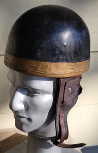 Vintage CROMWELL Motorcycle Pudding Basin Racing Helmet ACU Approved 