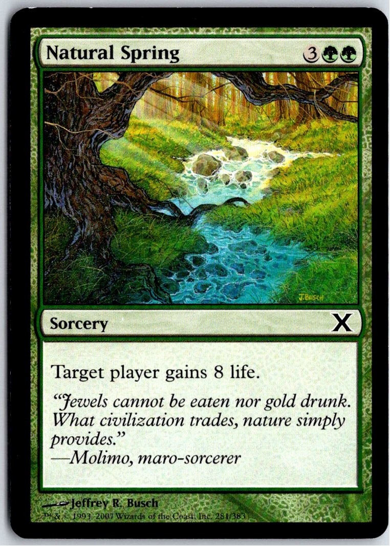 NATURAL SPRING 281 - COMMON - 10TH EDITION - MAGIC: THE GATHERING - LP