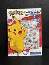Pokemon 32-page Puffy Sticker Coloring and Activity Book, by Bendon, Paperback