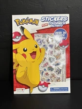 Pokemon 32-page Puffy Sticker Coloring and Activity Book, by Bendon, Paperback