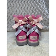 Ugg toddler girl pink bow boots size 7
