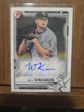 2021 Bowman Will Kincanon 1st Bowman Auto PAPR-WK White Sox