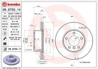 2X Brembo Bremsscheibe 09.9750.11 FüR Bmw