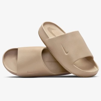 Nike Calm Slides Sandals Slippers Slip On Comfort Khaki Men's Size 9 FD4116-201