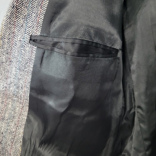 Vintage Circle S silk two button single breasted blazer size 44L gray western - Picture 7 of 12