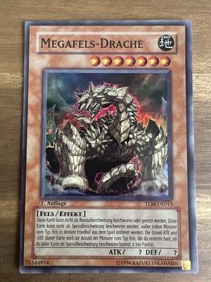 Yugioh Megafels-Drache TLM-DE015 Super Rare 1. Auflage