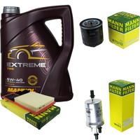 Inspektionspaket 5L Mannol Extreme 5W-40 FüR VW Golf V 1.4 16V Polo Seat Ibiza