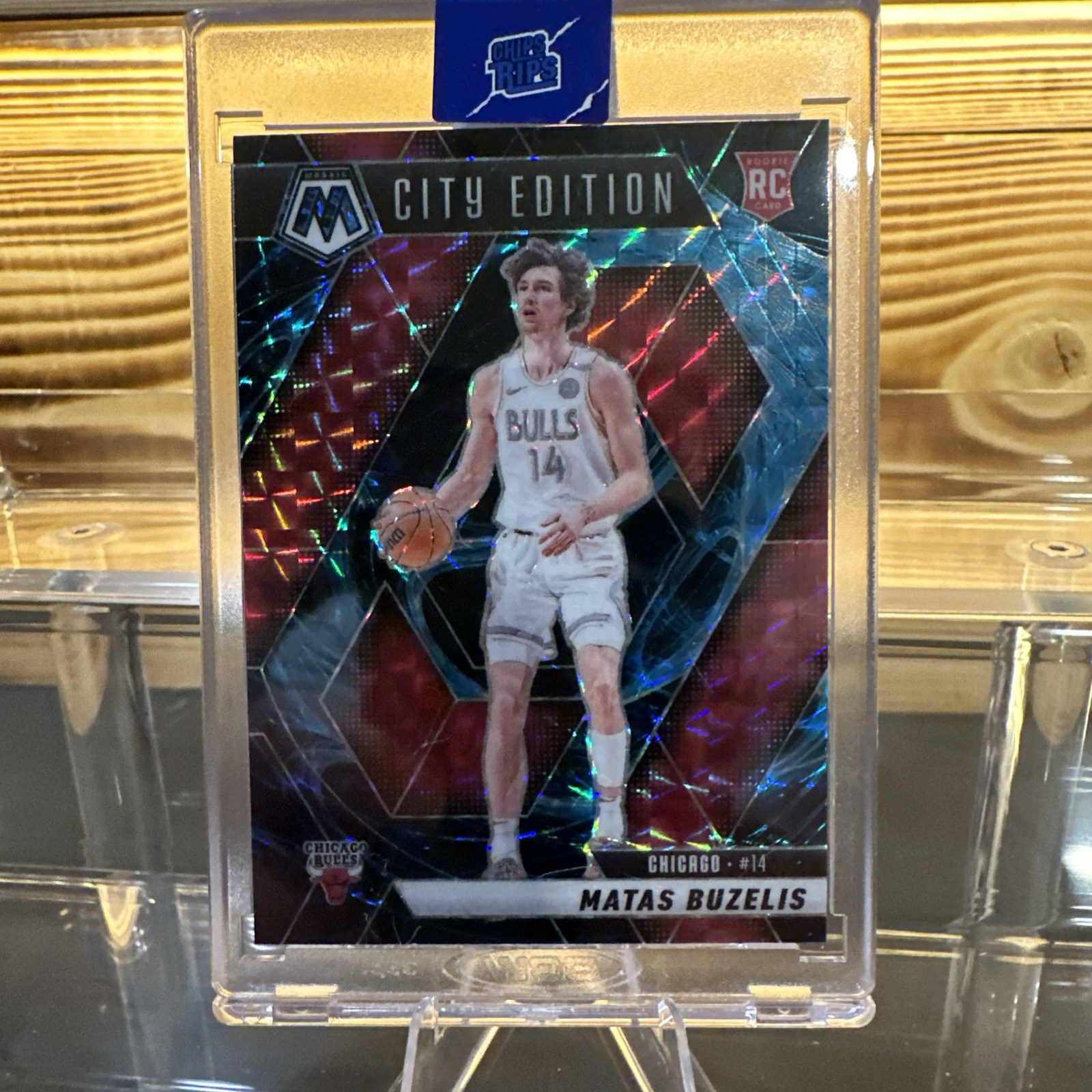 2024-25 Panini Mosaic-City Edition Matas Buzelis #273 Genesis Mosaic Prizm (RC)