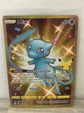 Pokémon Mew 25/25 Celebrations - Full Art - Gold Secret Rare Holo - NM