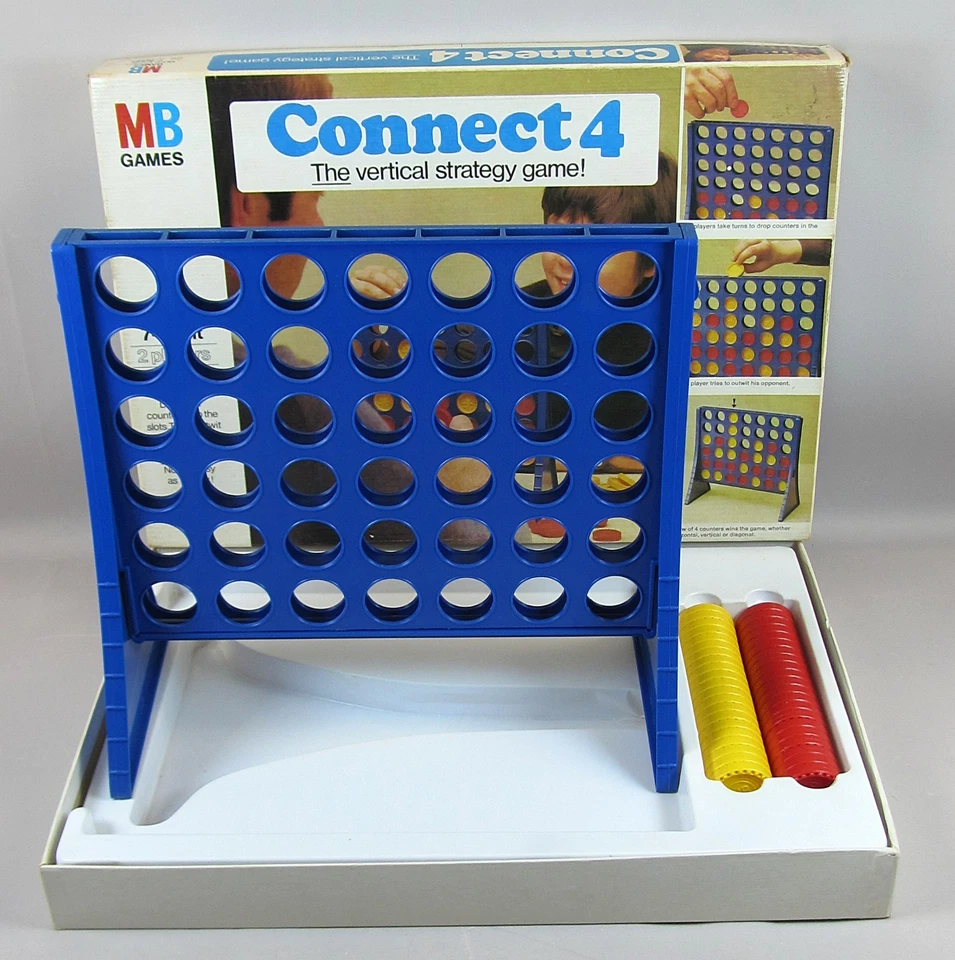 MB Games Connect 4 Vintage 1976 Vertical Strategy Game Age 7+ Complete - Image 4 of 4