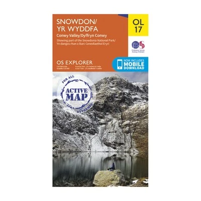 New OS Active Explorer OL 17 Snowdon Map