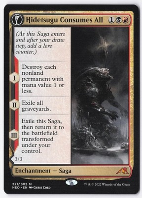 Hidetsugu Consumes All Normal M Kamigawa: Neon Dynasty 221 NM