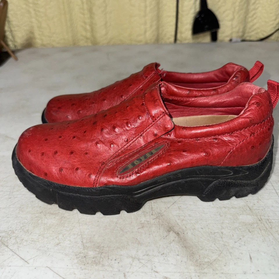 Roper Performance Slip On Ostrich Print Casual Comfort Shoes SZ 6.5 - Image 4 of 4