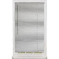 Cordless Room Darkening Vinyl Blind Gray 23 Inch Width by 72 Inch Length