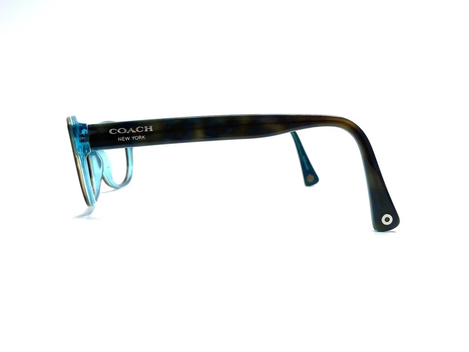 Gafas ovaladas Coach Tortoise con interior verde azulado transparente HC 6041 Kristin 5116 51 16 135 Foto 3 de 4