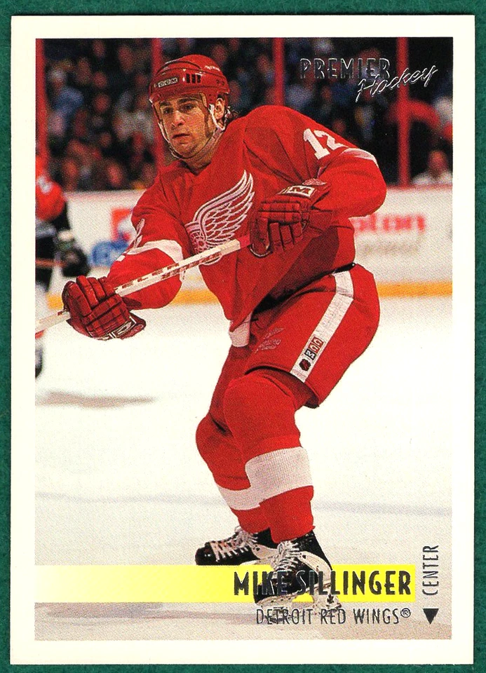 Mike Sillinger - 1994-95 Topps Premier #171 - Detroit Red Wings Hockey Card - Image 2 of 3